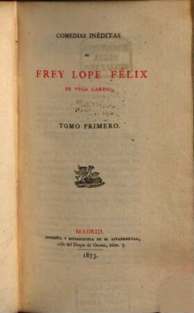 Comedias inéditas, 1