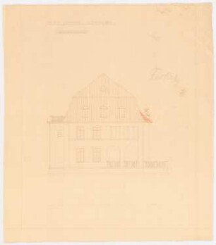 Villa Dr. Richard Schöne, Berlin-Grunewald: Aufriss Rückansicht 1:100