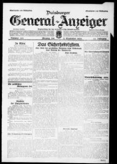 Duisburger General-Anzeiger. 1914-1935