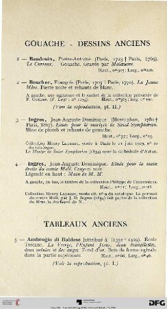Gouache – Dessins Anciens (Nr. 1-4)