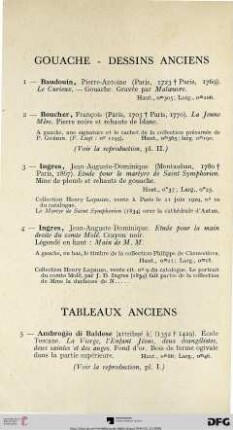 Gouache – Dessins Anciens (Nr. 1-4)