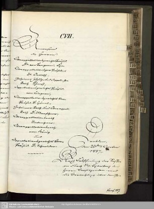 CVII., 23. October 1857