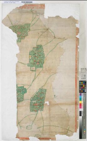 [Karte] des Dingstuhls Otzenrath. [Mercator?]