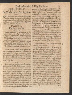 Titulus V. De Praebendis, & Dignitatibus