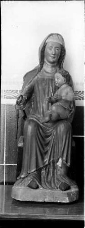 Kloster Lichtental Skulptur Madonna mit Schlüssel aus Lindenholz