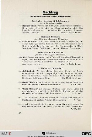 Nachtrag (Nr. 586-600)