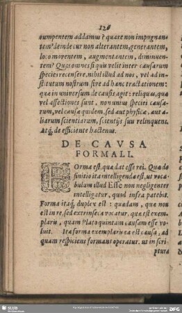 De Causa Formali