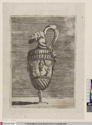 [Aiguière, dont la partie supérieure offre la tête d'un homme monstreux; Ewer with a Grotesque Head; Ewer mit einem grotesken Kopf]