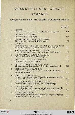 Gemälde (Nr. 1-65)