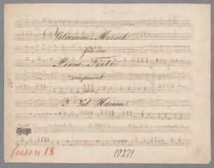Veteranen-Marsch, pf, D-Dur, op. 37 - BSB Mus.Schott.Ha 10903-2