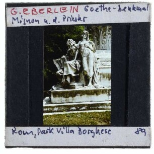 Rom, Villa Borghese,Rom, Eberlein, Goethe-Denkmal : Mignon und Priester