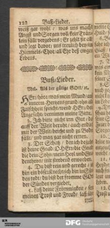 Buß-Lieder.
