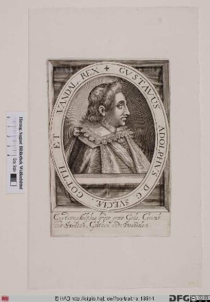 Bildnis Gustaf II. Adolf, König von Schweden (reg. 1611-32)