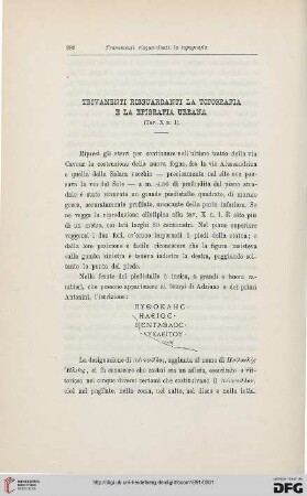 19: Trovamenti risguardanti la topografia e la epigrafia urbana, [47]