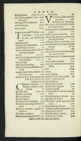 Proverbia Seu Adagia quibus est usus Rodolphus.