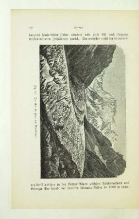 Die Mer de glace am Montblanc