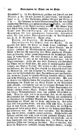 Emancipation der Schule von der Kirche