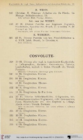 Convolute (Nr. 348-420)