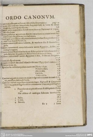 ORDO CANONUM.
