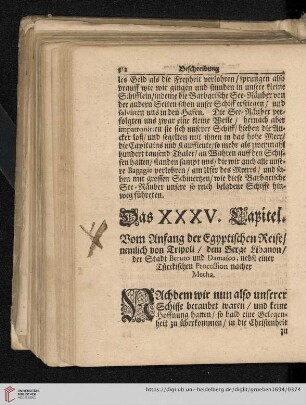 Das XXXV. Capitel