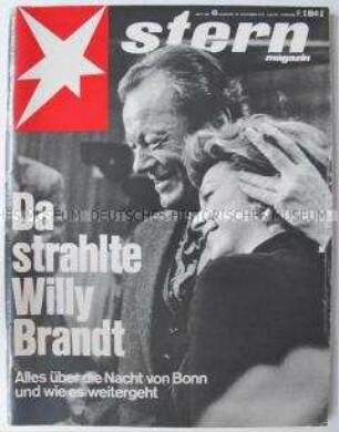 Wochenzeitschrift "stern" zur Bundestagswahl 1972