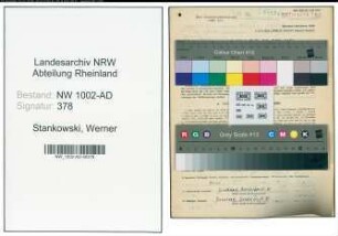 Entnazifizierung Werner Stankowski, geb. 17.02.1922 (Stadtinspektor)