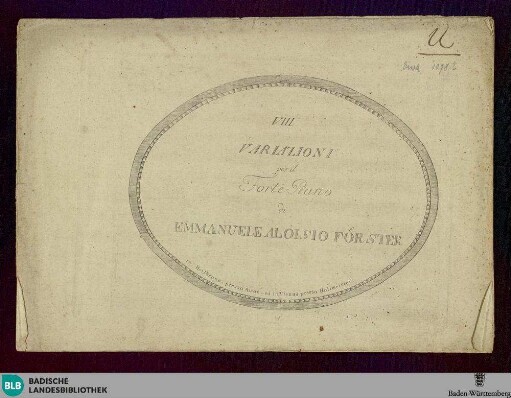 VIII Variazioni per il Forte Piano