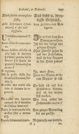Dialoghetto trentesimo sesto / Das sechs u. dreysigste Gespräch