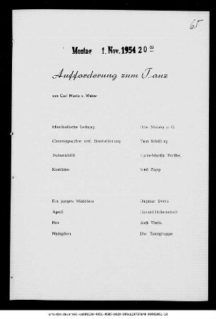 Aufforderung zum Tanz