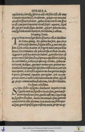 De signis coelestibus.