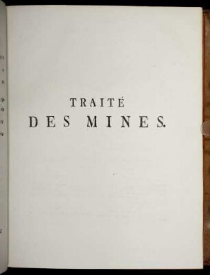 Traité Des Mines.