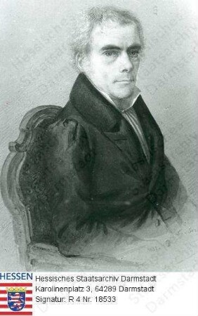 Schubert, Wilhelm / Porträt, sitzend, Halbfigur