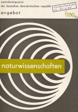 Nr. 1160: Naturwissenschaften