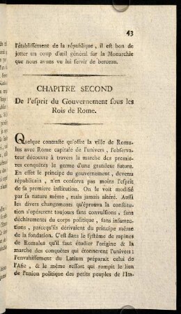 43-52, Chapitre Second.