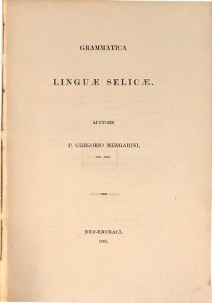 A selish or flat-head grammar