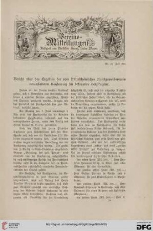 Vereinsmitteilungen Nr. 10 (Juli 1886)