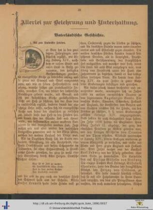 Allerlei zur Belehrung und Unterhaltung.