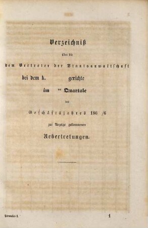 Vorschriften für die Geschäftsbehandlung in Uebertretungssachen bei den königl. bayr. Stadt- und Landgerichten in den Landestheilen diesseits des Rheines
