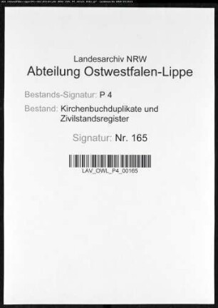 Kirchenbuchduplikat der evangelischen Gemeinde Kirchhörde (GHT 1822-1850). (Gemeinde: Kirchhörde, evangelische Gemeinde)