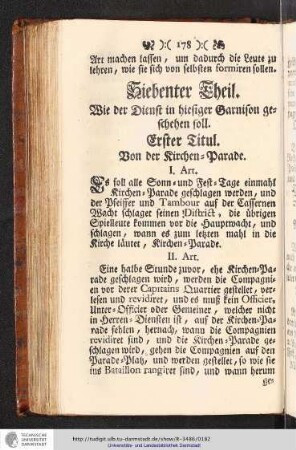 Siebenter Theil