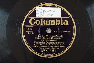 Boheme : 2. Akt: "Sie selbst! Musette!" (Oh! Essa! Musetta) / (G. Puccini)
