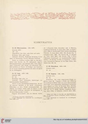 Schrotblätter (Nr. 59 - 67)
