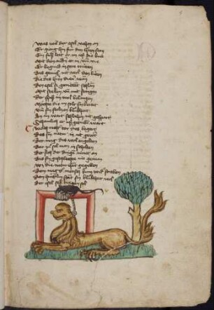 Löwe in einer Falle, Maus; (Vom dem Löwen und der Maus, Kapitel XXI nach Pfeiffer)