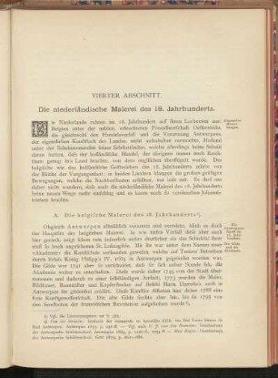 Vierter Abschnitt. Die niederländische Malerei des 18. Jahrhunderts.