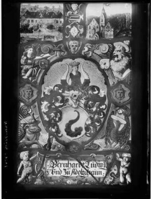 Adelsheim Oberschloss Glasmalerei Bernhard Ludwig und zu Adelsheim