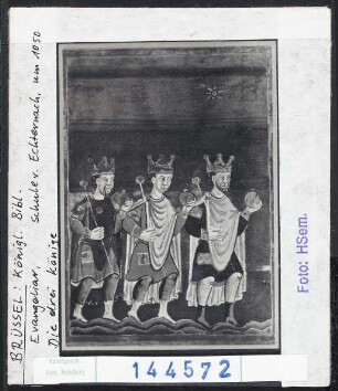 Brüssel, Bibl. Royale:MS 9428 (Perikopenbuch aus Echternach): Heilige drei Könige