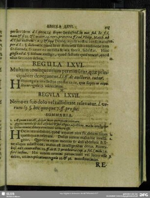Regula LXVII. Nemo ex suo dolo vel calliditate relevatur