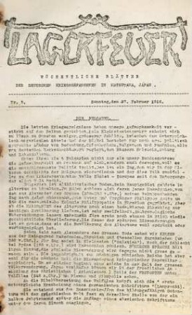 Nr. 5. Sonntag, den 27. Februar 1916