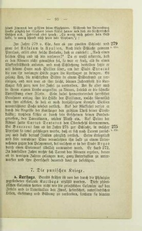 7. Die punischen Kriege
