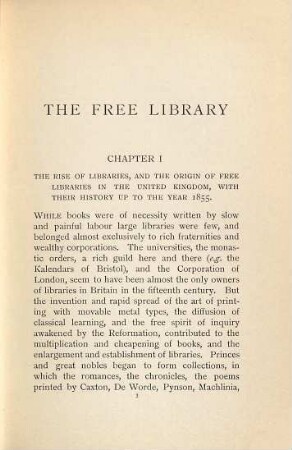 The Free Library, its History and Present Condition